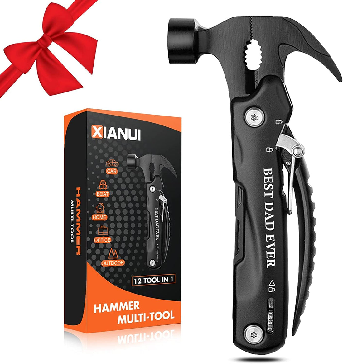 12-in-1 Multitool Hammer - The Perfect Gift for Dad! Unique Birthday & Christmas Ideas for the Best Dad Ever!