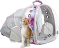 Clear Cat Bubble Backpack - Ultimate Space Capsule Pet Carrier for Kittens, Bunnies & Small Dogs - Ideal for Vet Visits & Outdoor Adventures!