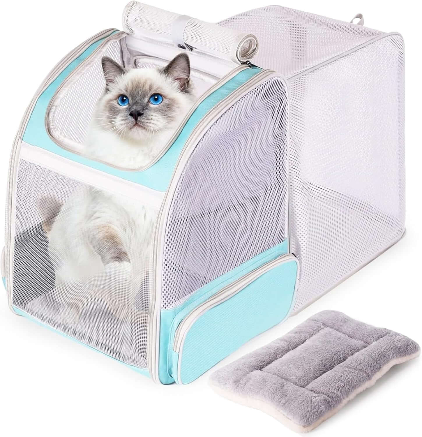Clear Cat Bubble Backpack - Ultimate Space Capsule Pet Carrier for Kittens, Bunnies & Small Dogs - Ideal for Vet Visits & Outdoor Adventures!