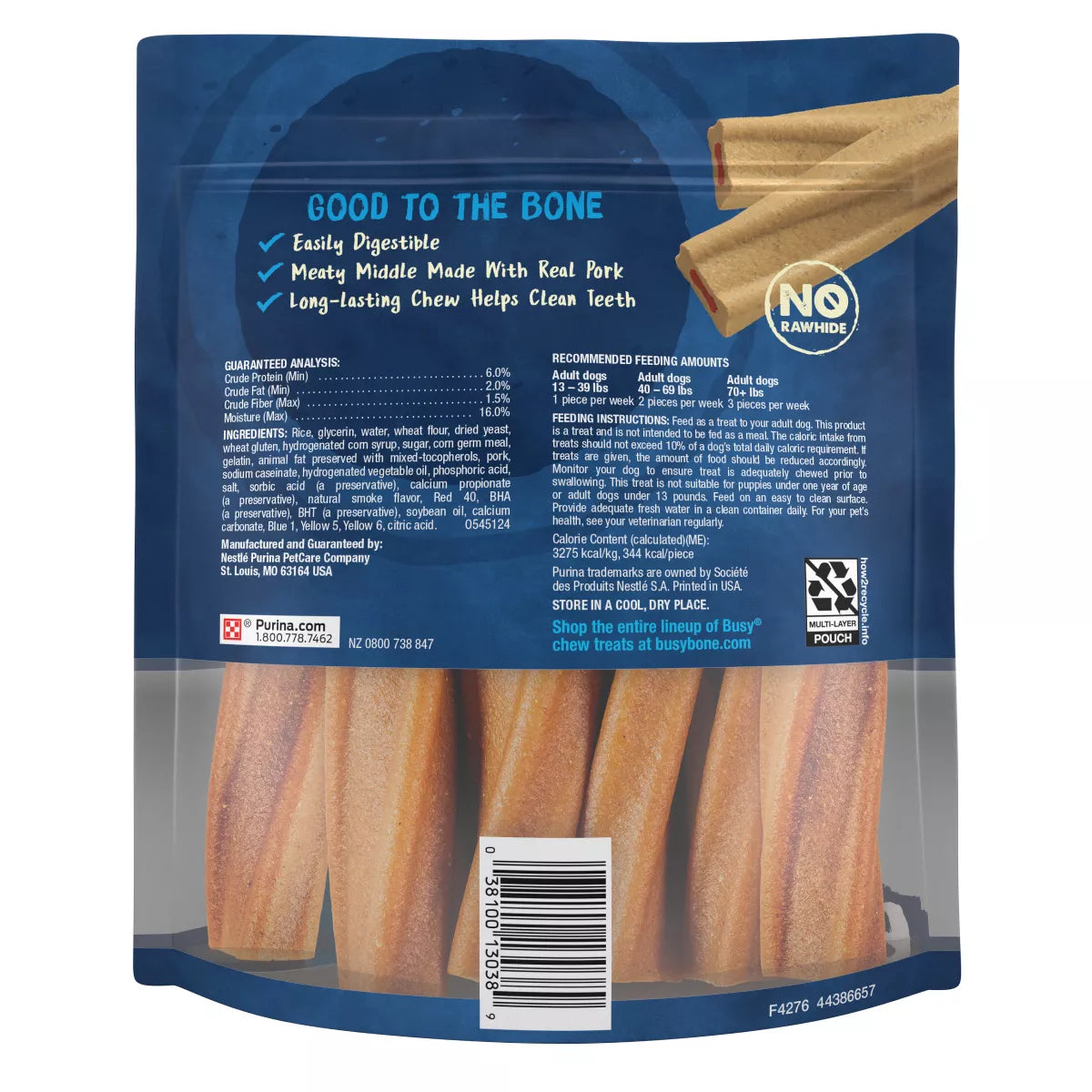 Purina Busy Bone Chewy Pork Flavor Dog Treats
