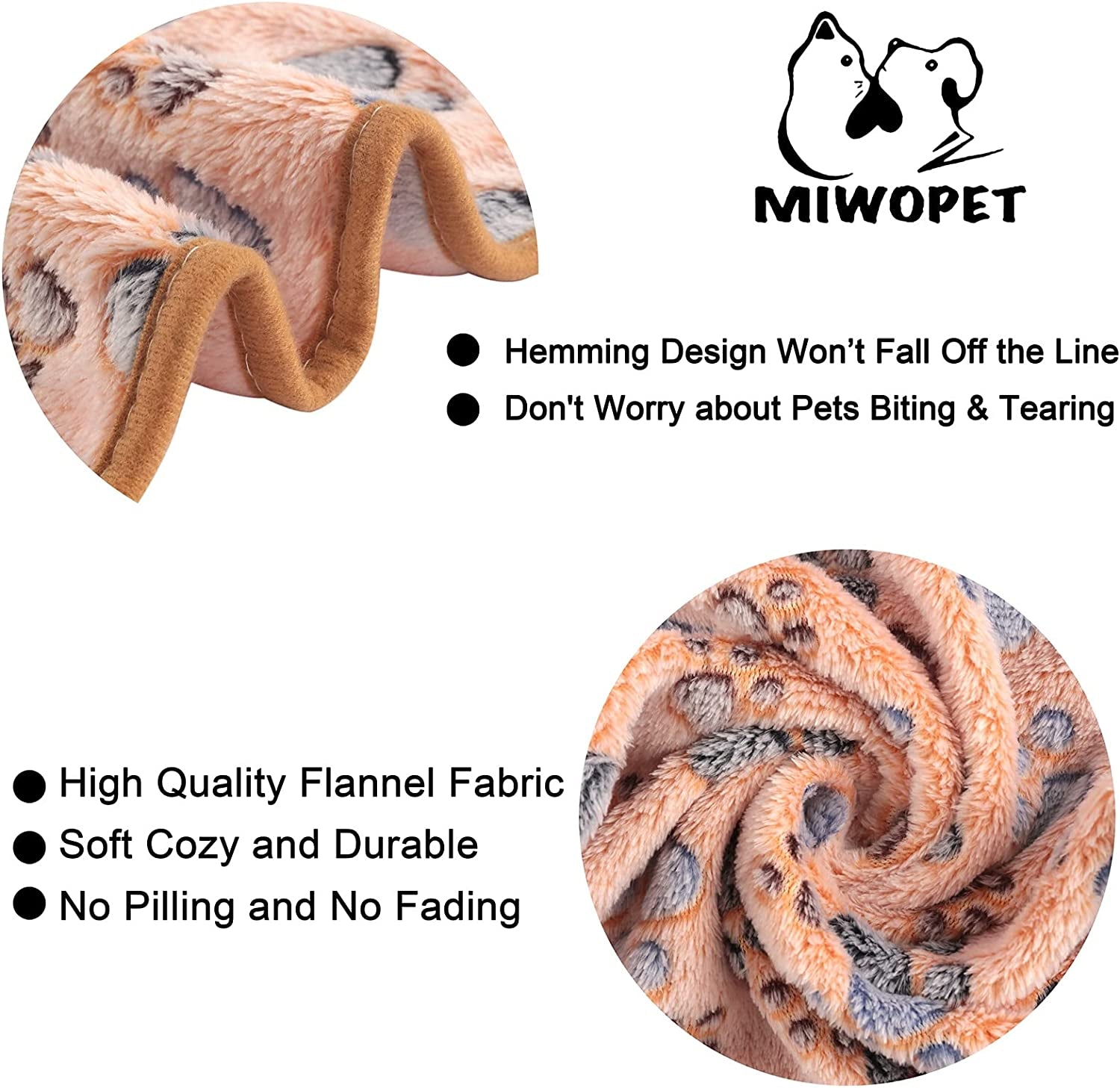 Luxurious 3-Pack Fleece Pet Blankets - Ultra-Soft & Warm Sleep Mats for Dogs and Cats (Medium 30" X 20")