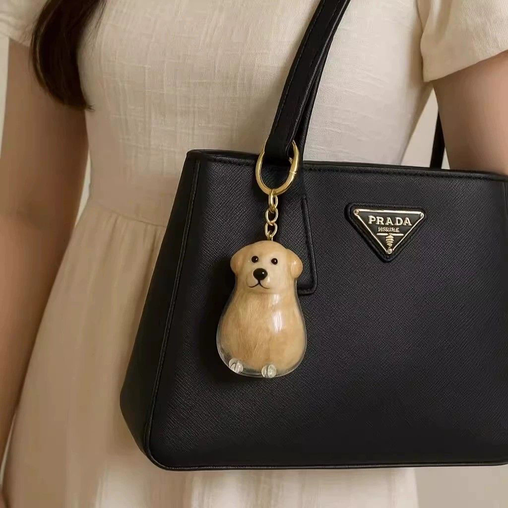 Adorable Dog-Shaped Pet Fur Keychain – Carry Your Pet Everywhere