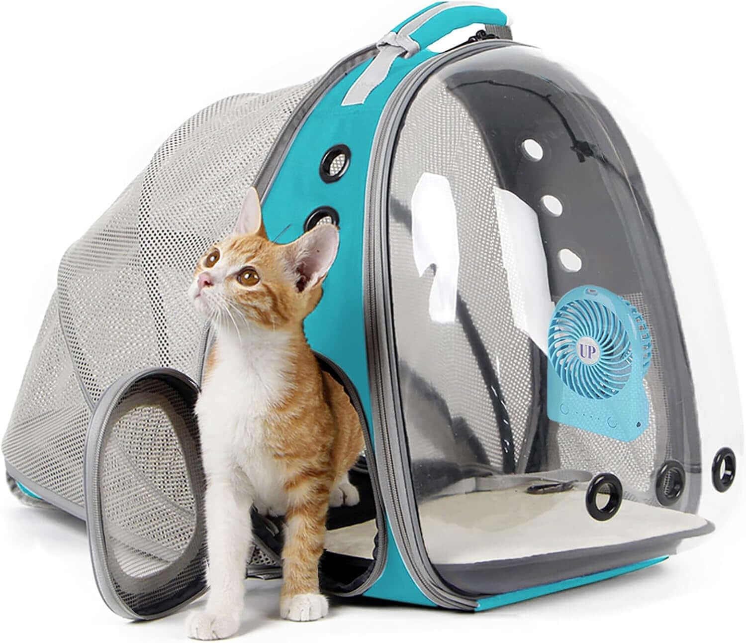Clear Cat Bubble Backpack - Ultimate Space Capsule Pet Carrier for Kittens, Bunnies & Small Dogs - Ideal for Vet Visits & Outdoor Adventures!