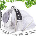 Clear Cat Bubble Backpack - Ultimate Space Capsule Pet Carrier for Kittens, Bunnies & Small Dogs - Ideal for Vet Visits & Outdoor Adventures!