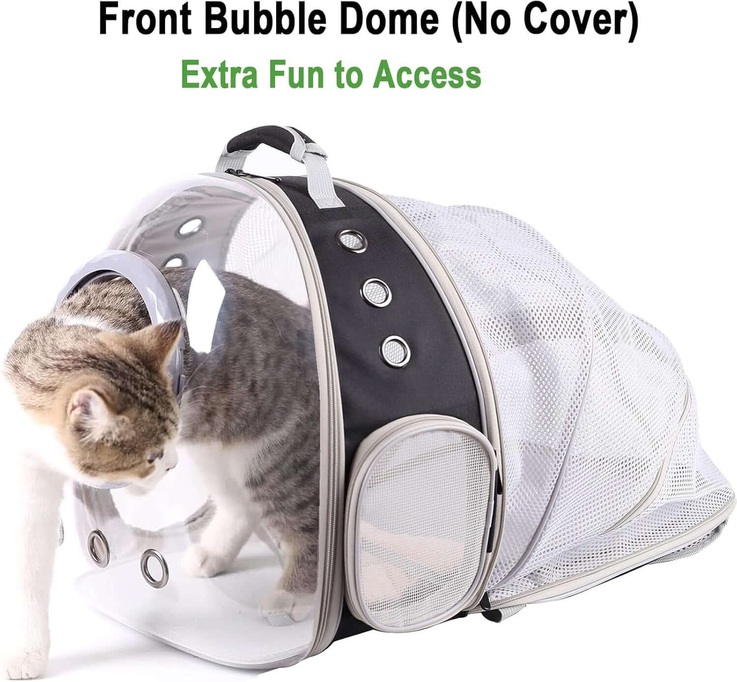 Clear Cat Bubble Backpack - Ultimate Space Capsule Pet Carrier for Kittens, Bunnies & Small Dogs - Ideal for Vet Visits & Outdoor Adventures!