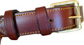 Premium Genuine Leather Dog Collar - Luxurious Padded Design, Large Brown, 24