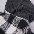Chic Fitwarm Knitted Plaid Dog Hoodie - Cozy Sweatshirt for Small Pets