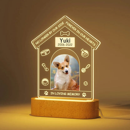 In Loving Pet Memorial Light – Custom Photo & Name LED Lamp for Dogs and Cats