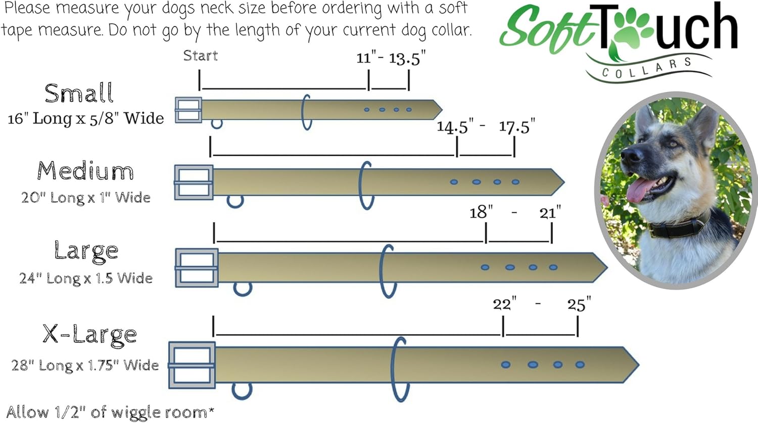 Premium Genuine Leather Dog Collar - Luxurious Padded Design, Large Brown, 24" Long X 1.5" Wide, Fits Neck Sizes 18" to 21"