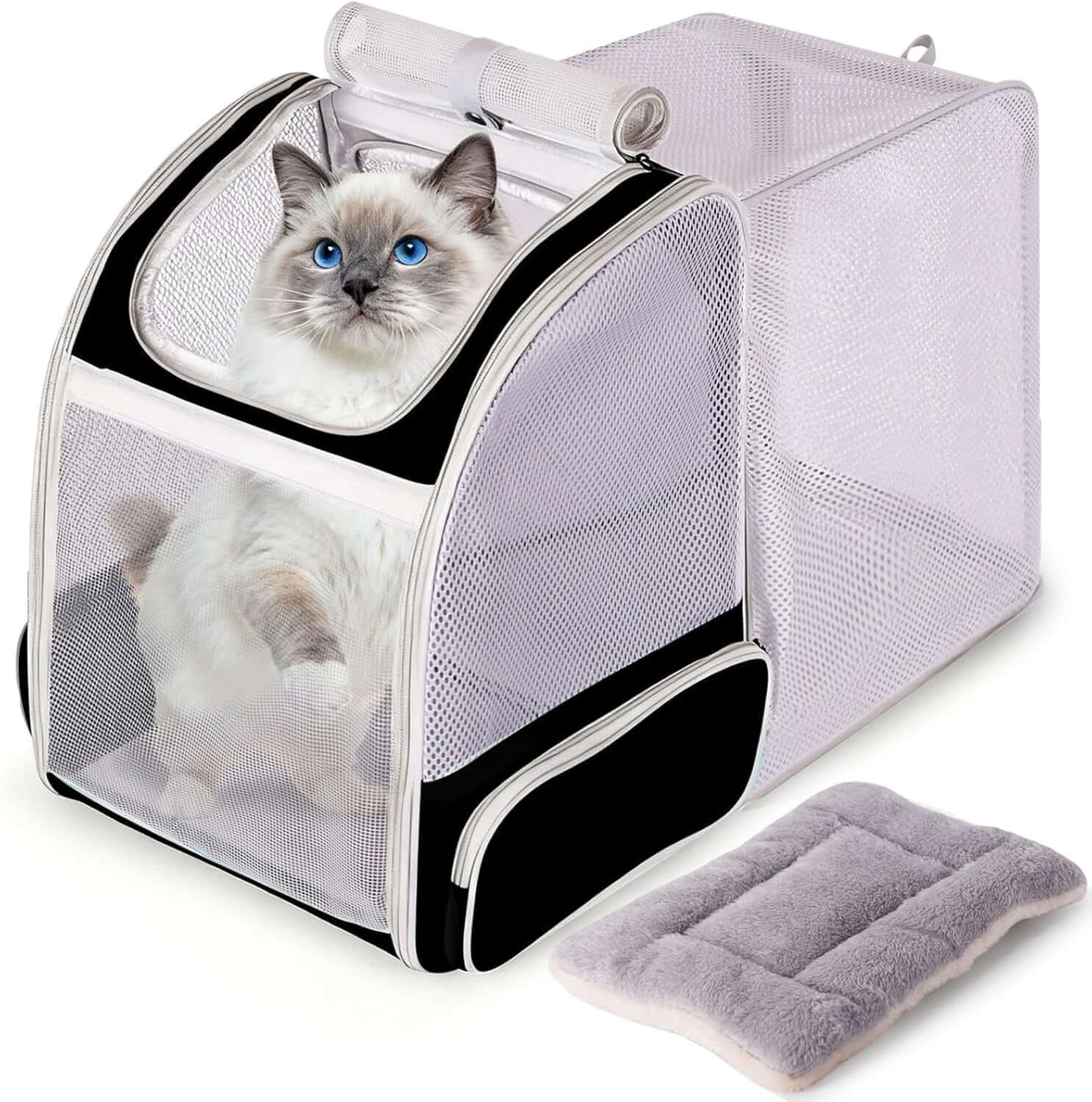 Clear Cat Bubble Backpack - Ultimate Space Capsule Pet Carrier for Kittens, Bunnies & Small Dogs - Ideal for Vet Visits & Outdoor Adventures!