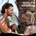 Ultra Soft Black Rhino Heavy Duty Reflective Dog Collar for Medium Breeds - Adjustable, Weatherproof & Lightweight Comfort in Stylish Purple/Black