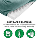 Furhaven Orthopedic Dog Bed for Small Dogs - Plush Velvet Sofa with Removable Bolsters & Washable Cover, Ideal for Pets up to 20 lbs - Celadon Green