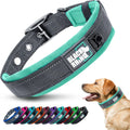 Ultra Soft Black Rhino Heavy Duty Reflective Dog Collar for Medium Breeds - Adjustable, Weatherproof & Lightweight Comfort in Stylish Purple/Black