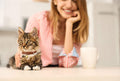 Chic 3-Pack Leather Cat Collars with Bells - Soft & Safe XS Kitten Collars in Black, Chocolate, and Beige