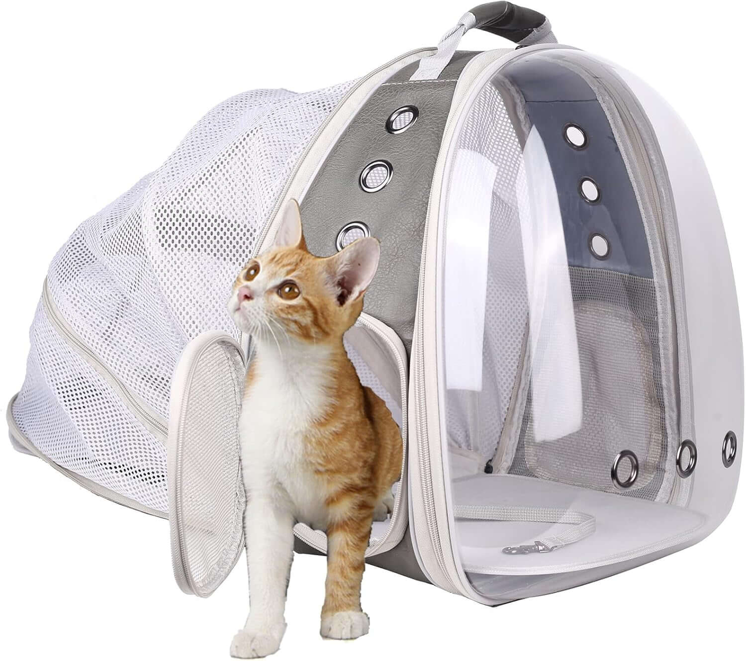 Clear Cat Bubble Backpack - Ultimate Space Capsule Pet Carrier for Kittens, Bunnies & Small Dogs - Ideal for Vet Visits & Outdoor Adventures!