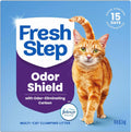 Fresh Step Multi-Cat Clumping Cat Litter with Activated Charcoal - Long Lasting Odor Control & Low Dust Formula, 14 lb