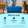 Fresh Step Multi-Cat Clumping Cat Litter with Activated Charcoal - Long Lasting Odor Control & Low Dust Formula, 14 lb