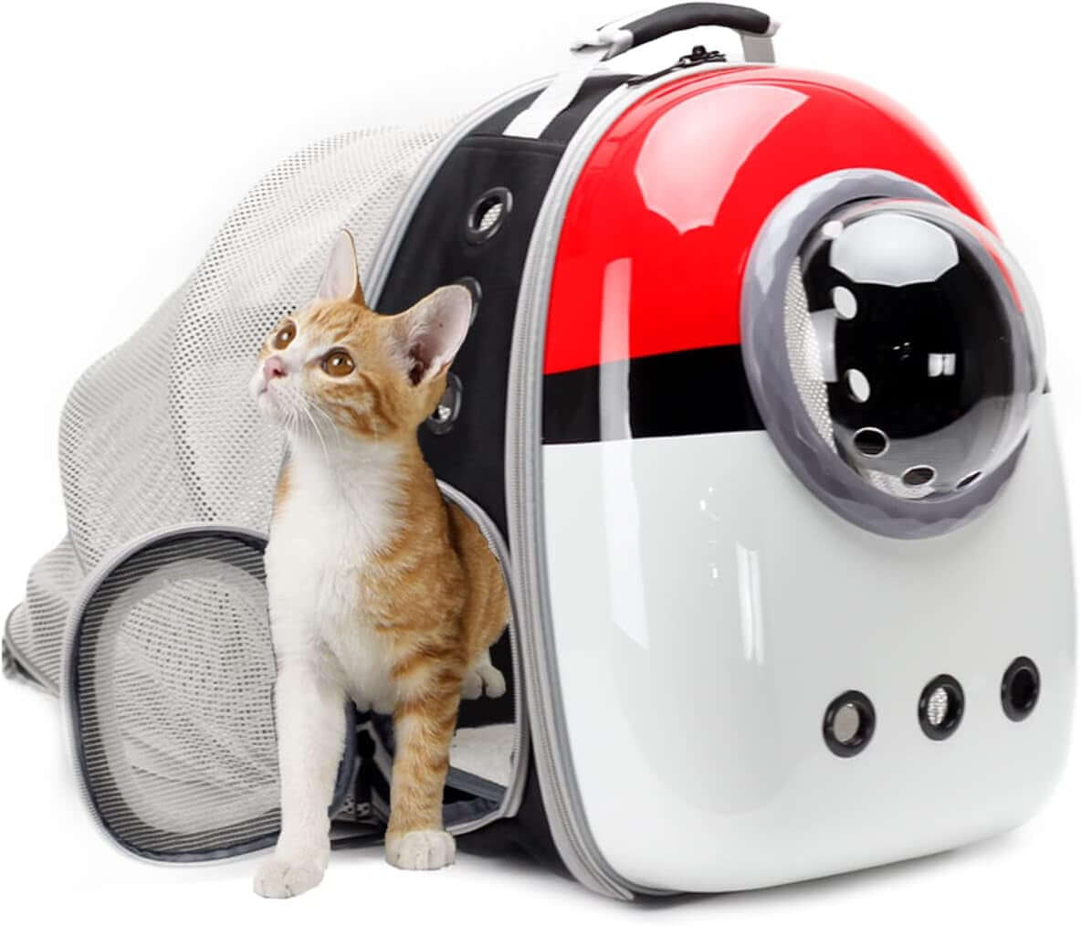 Clear Cat Bubble Backpack - Ultimate Space Capsule Pet Carrier for Kittens, Bunnies & Small Dogs - Ideal for Vet Visits & Outdoor Adventures!