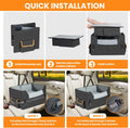 Premium Elevated Dog Car Seat - Adjustable Booster & Cozy Travel Carrier for Small Pets