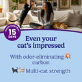 Fresh Step Multi-Cat Clumping Cat Litter with Activated Charcoal - Long Lasting Odor Control & Low Dust Formula, 14 lb